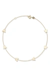 Ember Fine Jewelry 14k Yellow Gold Butterfly Station Chain Anklet In Gold