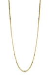 Yield Of Men 18k Gold Plated Sterling Silver Mariner Link Necklace In Gold