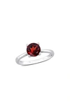 Delmar Garnet Solitaire Ring In Red
