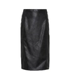 Stella Mccartney Faux Leather Pencil Skirt In Black