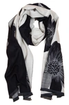 SAACHI FLORAL REVERSIBLE SCARF