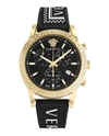 Versace Sport Tech Strap Watch In Black