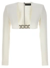 David Koma Crystal-embellished Crop Top