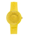 Versace Medusa Pop Silicone Watch In Yellow