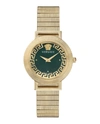 Versace Women's Swiss Greca Chic Gold Ion Plated Stainless Steel Mesh Bracelet Watch 36mm In Multi