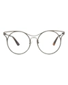 MCQ BY ALEXANDER MCQUEEN ROUND-FRAME METAL OPTICAL FRAMES