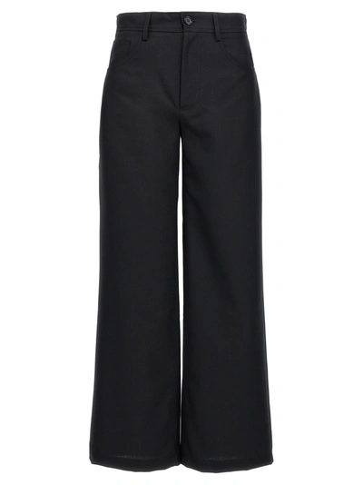 Séfr Jiro Wide-leg Trousers In Black