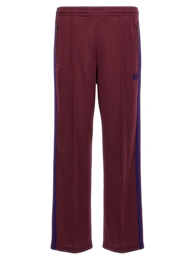 Needles Logo-embroidered Track Pants In Red