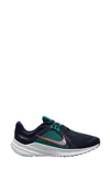 Nike Quest 5 Sneaker In Obsidian/ White/ Jade/ Red