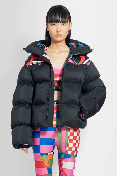 Pucci Tech Oversize Hood Puffer Ski Jacket In Black