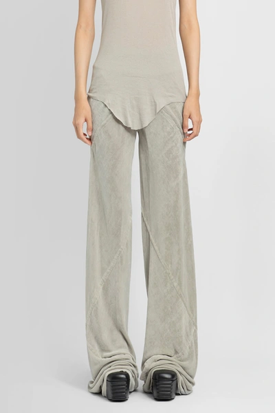 Rick Owens Woman Grey Trousers