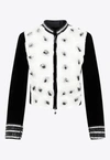 Giorgio Armani Silk Rose-embroidered Velvet Jacket In Multicolor