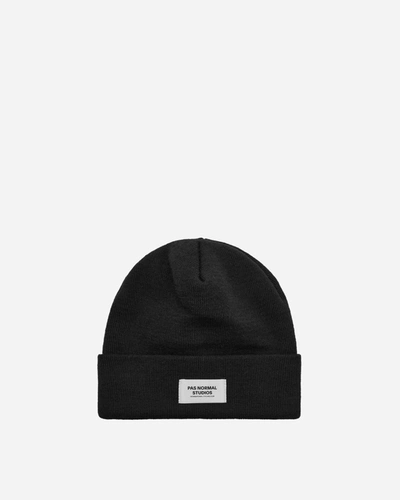 Pas Normal Studios Off-race Beanie Burned In Black