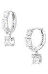 Nadri Rockstars Cubic Zirconia Drop Earrings In Rhodium