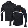 Under Armour Black Maryland Terrapins Gameday Camo Quarter-zip Top In Black