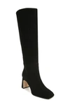 Sam Edelman Issabel Ath Womens Faux Suede Square Toe Knee-high Boots In Black