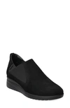 Mephisto Ibelina Wedge Slip-on Sneaker In Black