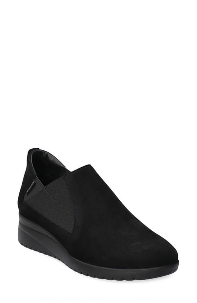 Mephisto Ibelina Wedge Slip-on Trainer In Black