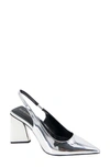 Bcbgeneration Trina Pointed Toe Slingback Pump In Silver