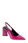 Bcbgeneration Trina Pointed Toe Slingback Pump In Viva Pink Patent