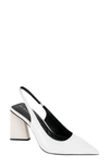 Bcbgeneration Trina Pointed Toe Slingback Pump In White