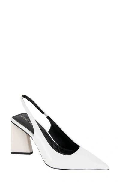 Bcbgeneration Trina Pointed Toe Slingback Pump In White