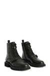 Allsaints Women's Tori Lace Up Buckled Combat Boots In Black