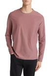 Robert Barakett Hickman Long Sleeve T-shirt In Winter Rose