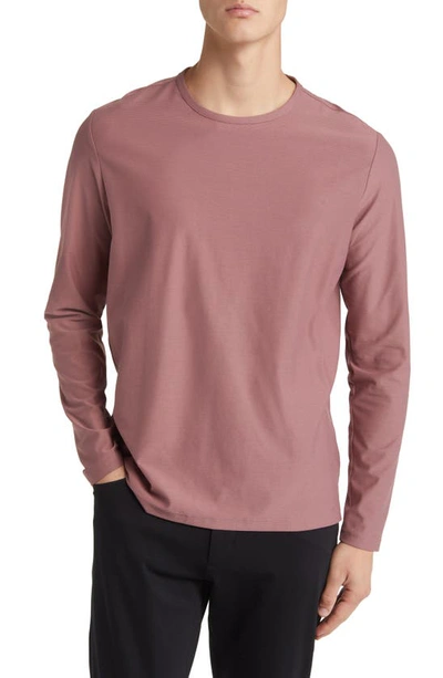 Robert Barakett Hickman Long Sleeve T-shirt In Winter Rose