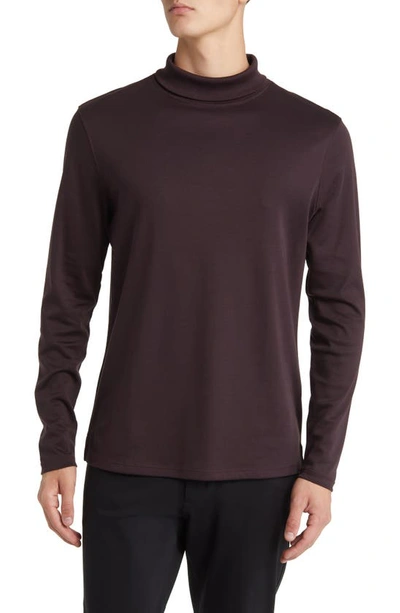 Robert Barakett Georgia Cotton Turtleneck In Port