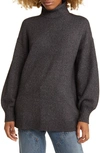 Bp. Oversize Turtleneck Sweater In Grey Phantom