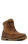 Sorel Men's Carson Moc-toe Waterproof Boot Men's Shoes In Velvet Tan/ Gum 2