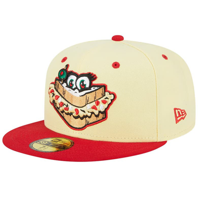 New Era Yellow Augusta Greenjackets Theme Nights Augusta Pimento Cheese  59fifty Fitted Hat