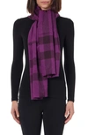 STEWART OF SCOTLAND CASHMERE EXPLODED PLAID SCARF