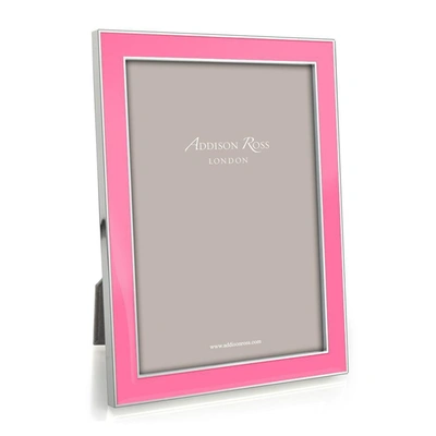 Addison Ross Ltd Electric Pink Enamel & Silver Frame