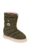 Moncler Gaia Pocket Padded Snow Boots In Olive