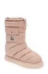 Moncler Gaia Nylon Midi Snow Boots In Pink