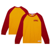 MITCHELL & NESS MITCHELL & NESS GOLD USC TROJANS LEGENDARY SLUB RAGLAN LONG SLEEVE T-SHIRT