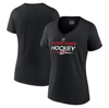Fanatics Branded  Black Carolina Hurricanes Authentic Pro V-neck T-shirt In Black