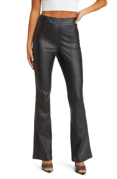 Blanknyc Hoyt Mini Bootcut Faux Leather Trousers In You Matter