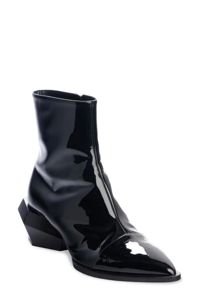 Balmain Billy Pointed Toe Ankle Boot In 0pa Black