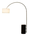 NOVA OF CALIFORNIA PALOS VERDES 80" ARC LAMP IN ESPRESSO AND BRUSHED NICKEL WITH DIMMER SWITCH