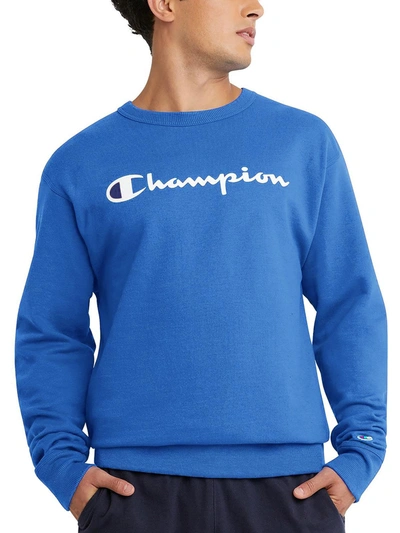 Champion Mens Terry Crewneck Pullover Sweater In Multi