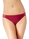 California Waves Womens Hipster Cut-out Bikini Swim Bottom In Pink