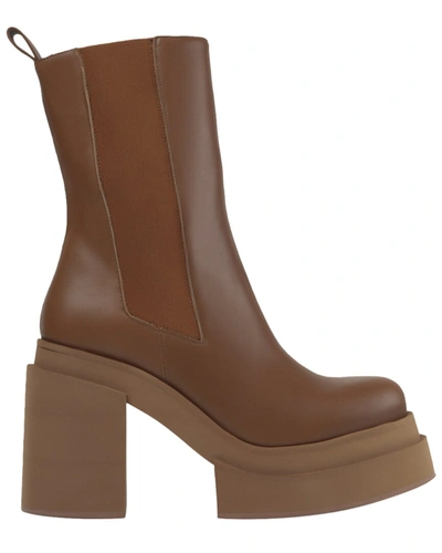 Paloma Barceló Paloma Barcelo Selene Leather Boot In Brown