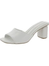 Franco Sarto Linley Womens Leather Slip On Heels In White
