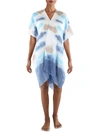 LULLA COLLECTION BY BINDYA WOMENS TIE DYE FRINGE COVER-UP