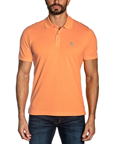 Jared Lang Peruvian Cotton Bolt Logo Polo T-shirt In Nocolor