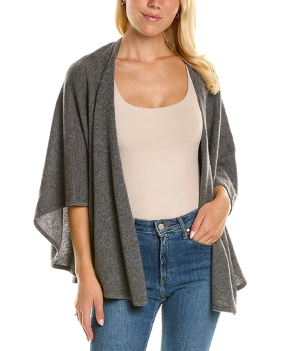 Amicale Cashmere Cashmere Wrap In Grey