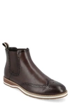 Vance Co. Thorpe Wingtip Chelsea Boot In Brown